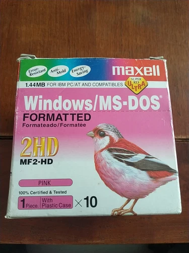 10 disquettes MAXELL Quality MF2HD 1.44MB WINDOWS 100% NEUF BLISTER Liv Offerte 