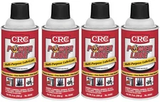 CRC 05005 9 Oz Power Lube Multi-Purpose Aerosol Lubricant Spray - Pack of 4