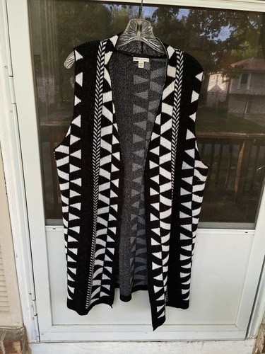 Long Sweater Cardigan Vest 