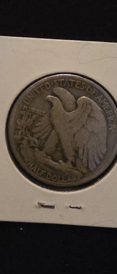 Medio dólar de plata Walking Liberty 1929 S con error de impresión Foto 3 de 4