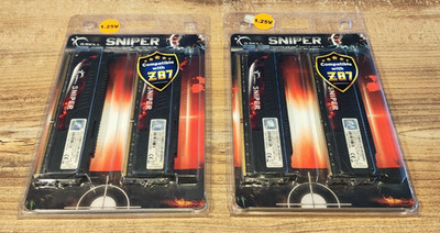 8GB (2x4GB) DDR3U-1600 CL9 1.25V G.SKILL Sniper F3-12800CL9D-8GBSR2, 2 Available