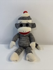 Sock Monkey 10  Stuffed Animals Plush ty 2012