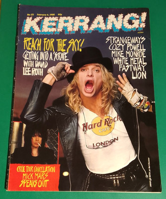 Kerrang! 173 February  6 1988 -David Lee Roth, Lion, Fastway, Mike Monroe