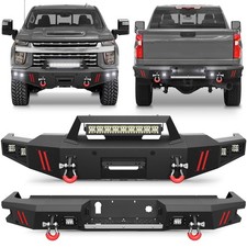 Front Rear Bumper Wwinch Plate Lights For 2020-2023 Chevy Silverado 2500 3500 Front Rear Bumper Wwinch Plate Lights For 2020-2023 Chevy Silverado 2500 3500