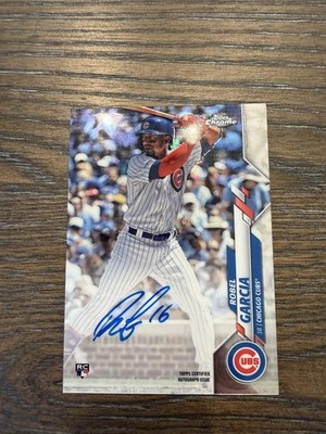 2020 Topps Chrome #RA-RG Robel Garcia Rookie Autographs
