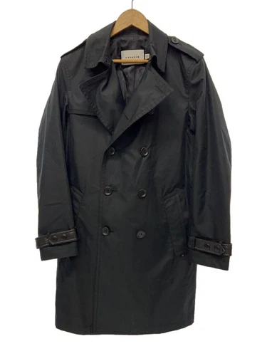 Coach trench cappotto S cotone nero c5235