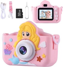 Kids Camera for Girls Age 3-8, Selfie Digital Camera for Kids, Children Toddler