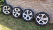4 x ALLOY WHEELS WITH TYRES MAZDA 3, MAZDA 5 CR19 2005-2010 17x6.5J ET52.5