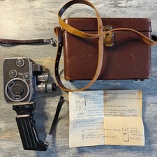 Macchina fotografica Bolex Paillard 8L 8mm Cine con custodia obiettivi impugnatura NON TESTATA Svizzera