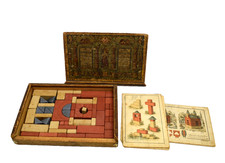 sehr alter ANKER Steinbaukasten F. Ad. Richter  Cie. Spielzeug Bausteine 10360