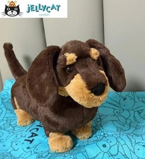 Jellycat Otto Sausage Dog Plush Doll Toy Gift Christmas Tags + Dust Bag 20CM