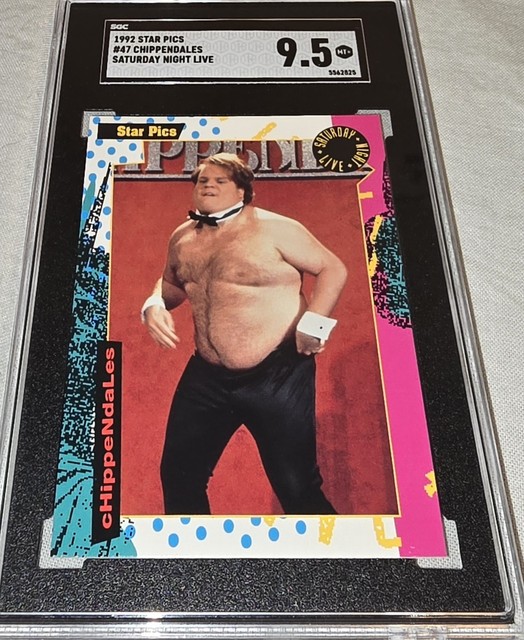 1992 Star Pics Saturday Night Live #47 Chippendales Chris Farley RC SGC 9.5