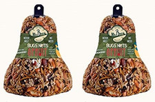 2-Pack of Mr. Bird Bugs, Nuts, Fruit Wild Bird Seed Bell 12.5 Oz.