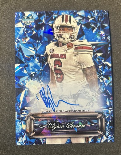 Dylan Stewart #SS-DS 2025 Bowman Chrome University Sapphire Selections Autograph card