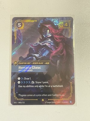Renata Glasc 088a/ 221 Foil Alt Art Showcase Spiritforged Riftbound TCG NM
