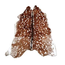 Faux Sika Deer Print Hide Rug Faux Fur Cowhide Sika Deer Print - 35.4x41.3inch