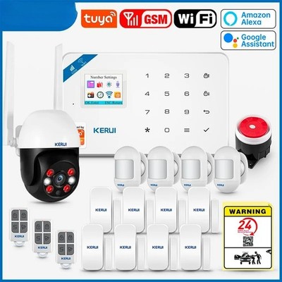Smart WIFI GSM Security Alarm System Home Burglar Motion Detector Door Sensor