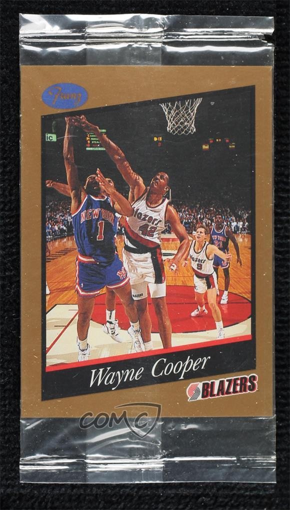 1991-92 Franz Portland Trail Blazers Wayne Cooper #8 1j1e