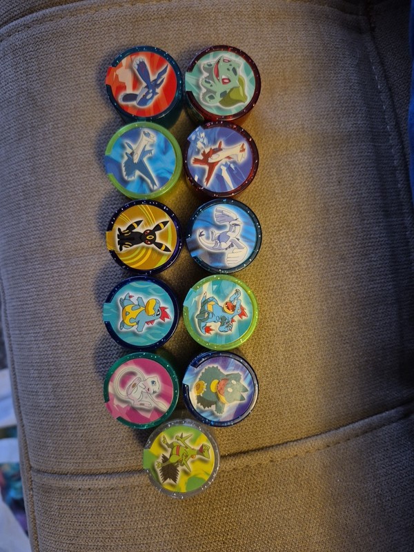 Set Of 11 Pokemon POWER ROLLERS 2006 