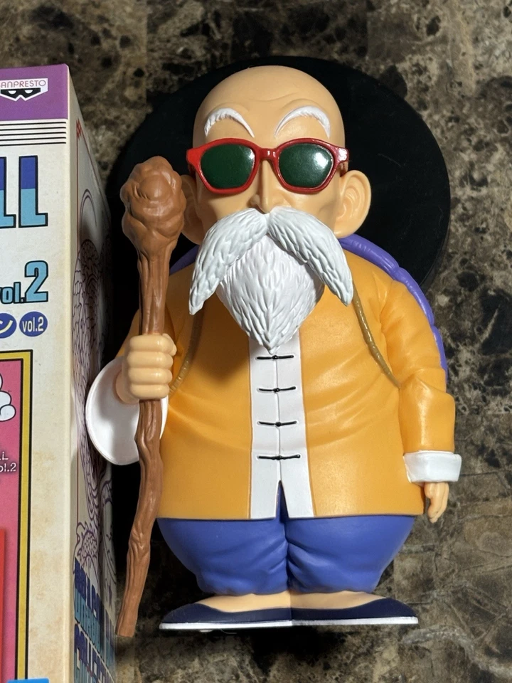 Master Roshi Dragon Ball Estatua Banpresto Kamesennin Con Gafas de Sol Foto 2 de 4