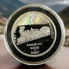 2007 Virginia & Truckee railroad engine 12 Genoa. 1 oz silver. W/COA