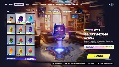 Fortnite Galaxy Batman Sprite - you keep it