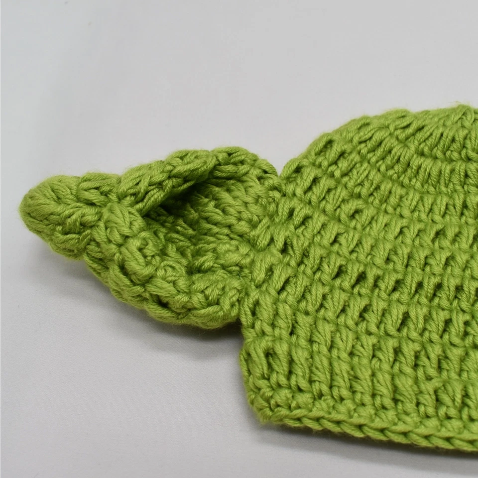 Tejido a mano Grogu Baby Yoda sombrero verde para bebé/niño pequeño Star Wars Mandalorian  Foto 3 de 4