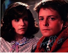 Michael J Fox Lea Thompson Signed 11x14 Photo Picture with COA autographed Pic