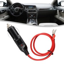 12V Heavy-Duty 15A Male-Plug Wire Cigarette-Lighter Adapter Power-Cord 50cm/19