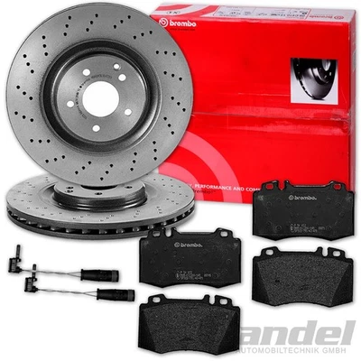 Brembo Disques de Frein + Revêtements Avant Convient pour MERCEDES CLASSE S W220 - Photo 1/4