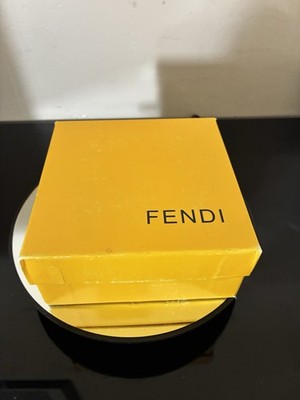 Fendi Zucca Brown Leather Belt FF Black and brown Men s Size 125 New Brand