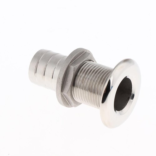 Boat Thru Hull Fitting / Drain Hose Barb Marine 316 Stainless Steel - Picture 10 of 29