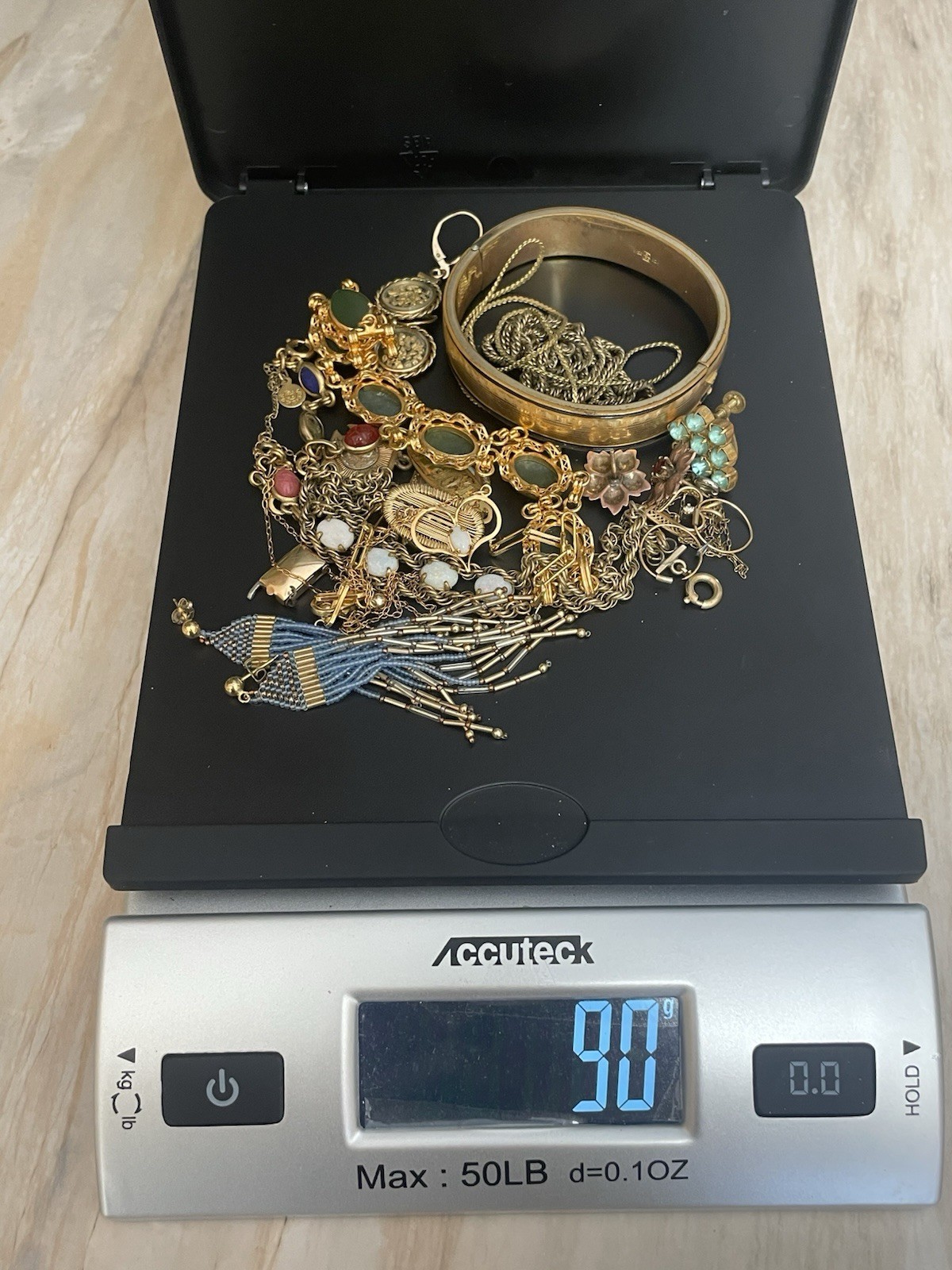 Vintage 14K, 12K & 10K Gold Filled Jewelry Lot Most Wearable + Watch - 134 Grams