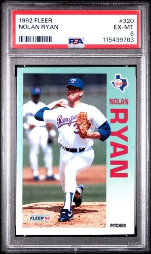 1992 Fleer #320 Nolan Ryan PSA 6