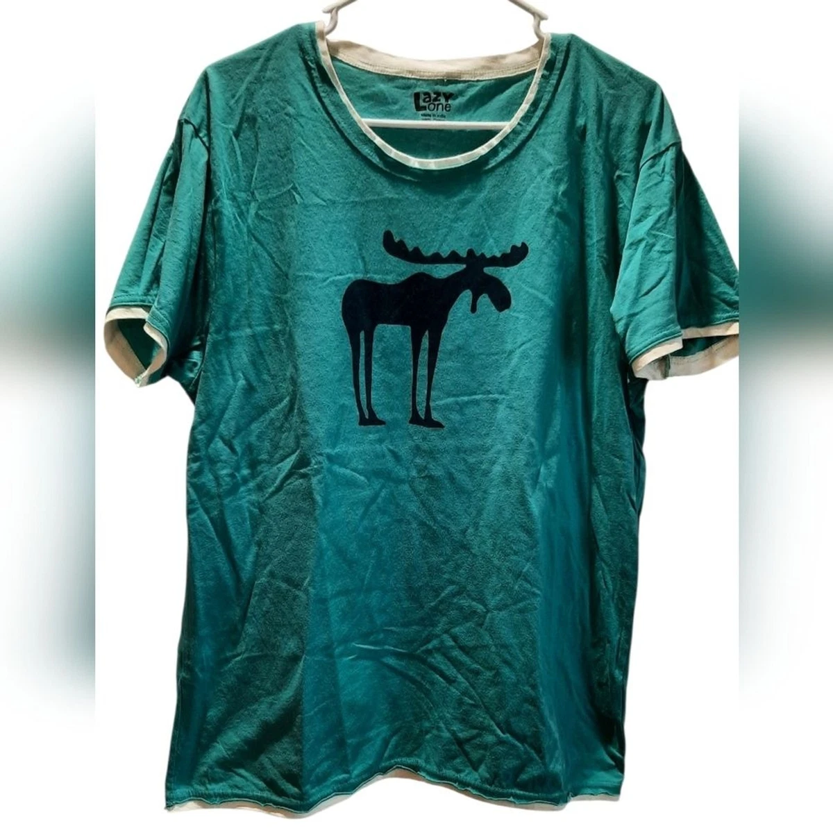Camisón Lazy One Sloth VNS397 Para Mujer – Azul, 100% Algodón, Manga Corta