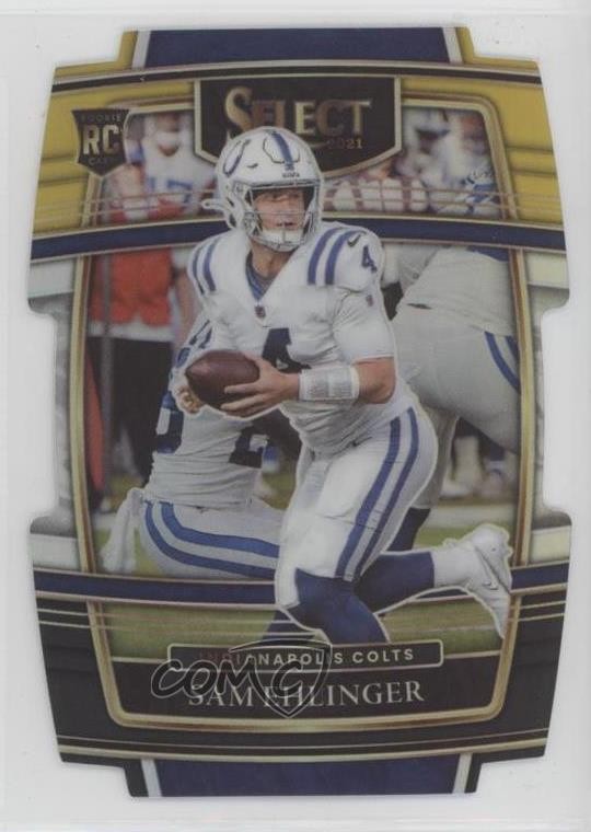 2021 Panini Select Concourse Black & Gold Prizm Die-Cut Sam Ehlinger #98 1j01