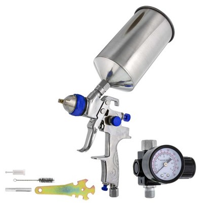 Professional HVLP Spray Gun 1.8mm - Gravity Feed Auto Paint Gun Kit for Basec...