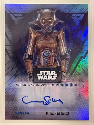 Stephanie Silva 2022 Topps Star Wars Signature Series Rainbow Auto SP /50 ME-89D