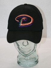 MLB Baseball Arizona Diamondbacks Embroidered Black Snapback Hat Cap Adult Size