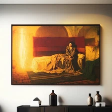 Henry Ossawa Tanner The Annunciation Canvas/Poster Wall Art - French Print