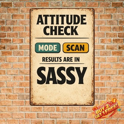 Test Negative Result Funny Quote 8x12 Metal Tin Sign Wall Art