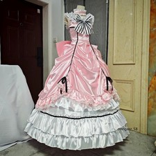 Black Butler Ciel Phantomhive Cosplay Costume Dress Halloween Outfit Pink Gift