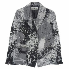 Excellent condition Issey Miyake Jacket Women Black x Gray Size 1 Cotton IM11FD