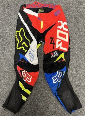 Fox Racing 360 rot blau schwarz Motocross Enduro Off Road Hose - JUGEND W24