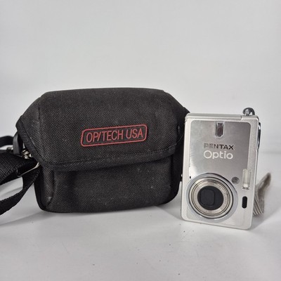 Pentax Optio S6 6.0MP Compact Digital Camera Silver w/ Battery Tested Works  