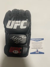 Khamzat Chimaev Signed UFC Glove BECKETT BAS COA BORZ Auto IP Autographed k