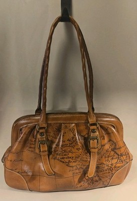 Patricia Nash Signature Map Print Clairaut bag, Vintage Map Detailing 