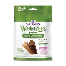 WHIMZEES Wellness Puppy Dog Dental Treats, 30 Count Pack of 1 , Vegetable