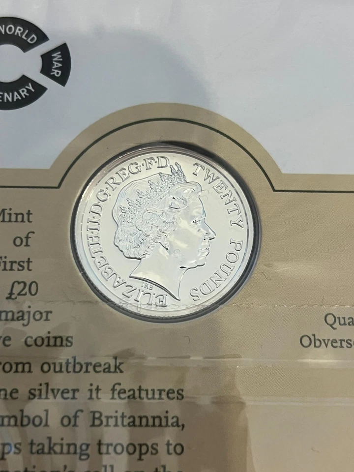 Королевский монетный двор коллекция из 3 различных Великобритании £20 999 тонкий серебряные монеты всего 47.13g - Изображение 3 из 4