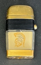 Vintage Scripto Vu-Lighter Clear Green Trojan/Spartan Promo '60s-'70s Refillable